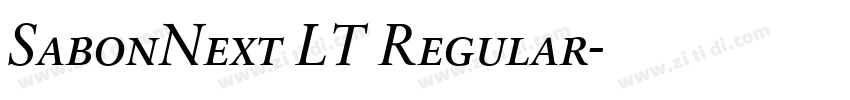 SabonNext LT Regular字体转换